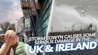 STORM EOWYN DOES SOME SERIOUS DAMAGE IN THE UK & IRELAND.