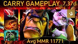  7.37d Alchemist |K+A-D - 23 KP - 76%| 900+ GPM! Carry Gameplay - Dota 2 Top MMR