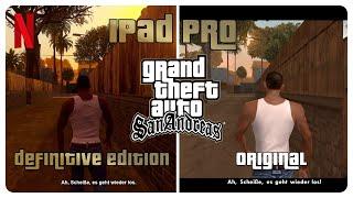 GTA SA Mobile Original vs Definitive Edition (Netflix) | Graphics Comparison iPad Pro