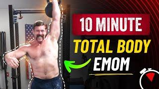 10 Minute Total Body Kettlebell EMOM [The PERFECT Routine For Busy Men!] | Coach MANdler