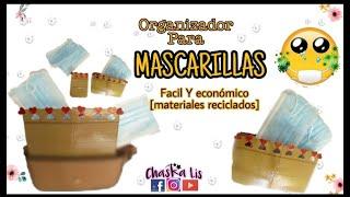 Como hacer guardador u organizador para mascarillas usadas Chaska Lis