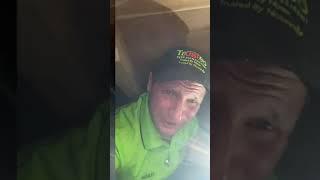A termite inspection under the subfloor of a house , with a clear water issue.