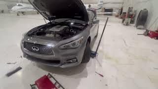 INFINITI Q50 FRONT BUMPER REMOVAL AND BLACK GRILLE INSTALL: Complete Walkthrough