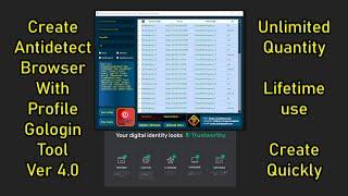 Create Profile Gologin Tool Ver 4.0 | Create #Antidetect_Browser with hard fingerprint code