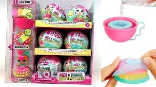 LOL Surprise Dolls Mix & Make Birthday Cake - Slime Like Molded Dresses