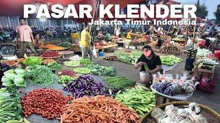 Jalan Sore Melihat Kesibukan Pasar Tradisional Klender Jakarta | Walking Jakarta Indonesia