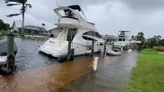 Raw footage - Hurricane Helene Cape Coral Storm Surge