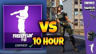 「10 Hour」 *NEW* TWITCH PRIME EMOTE FREESTYLIN' DANCE (Fortnite Battle Royale)