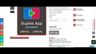 DUPLEX PLAY GIFT ACTIVATION CODE how to activate DUPLEXPLAY APP AT YOUR DEVICE direct download link