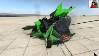 BeamNG Drive Alpha Crash Testing Stairway to hell & Pit of Death #7 HD NEW 2016