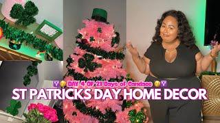 ST PATRICK;S DAY CHRISTMAS TREE & FESTIVE HOME DECOR FOR MARCH!  #21DAYSOFCANDACE