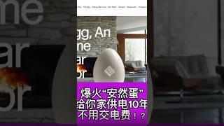 一颗“安然蛋”能给你家供电10年，不要交电费！？ #洛杉矶生活 #美国生活 #ai