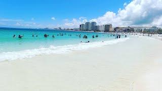 4K The best beach in Cancún Zona Hotelera Mexico  Playa Forum , Forum Beach 