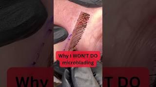 What is the difference between microblading and powder brows? Why I don't do microblading