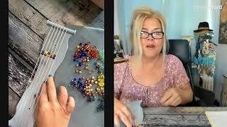 How to add your 2-Hole beads to the warps on your bead loom