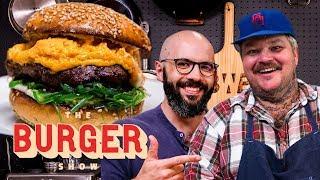 Binging with Babish and Matty Matheson's Krabby Patty-Inspired Burger Throwdown | The Burger Show