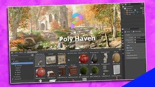 NEW! Poly Haven Asset Browser Add-On for Blender