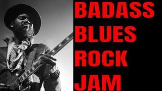 Badass Blues Rock Jam | Guitar Backing Track (B Minor - 71 BPM)