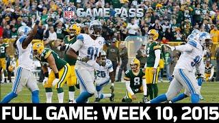Lions First Win at Lambeau in 24 Years! Lions vs. Packers 2015, Week 10 FULL GAME