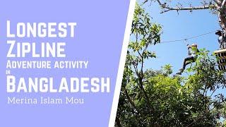 Longest Zip-line Adventure Activity in Bangladesh || Bangabandhu National Adventure Festival 2020