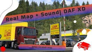 ETS2 1:1 Rheinland-Pfalz & Heilbronn Map | DAF XD | Real Map & Sound | Supermarket Delivery