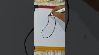 How to draw Bottle gourd #art #drawing # shorts