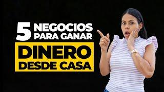 5 IDEAS DE NEGOCIOS DESDE CASA! Con poco dinero 