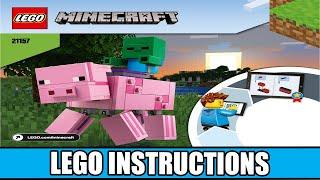 LEGO Instructions - Minecraft - 21157 - BigFig Pig with Baby Zombie