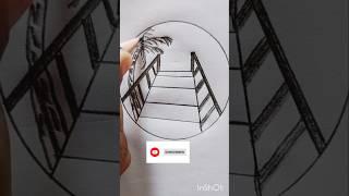 Scenery #Circle #Drawing #Art#Reels #technique #shorts #rongdhonu