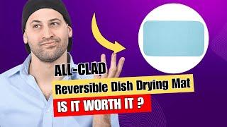 All-Clad Premium Reversible Dish Drying Mat for Kitchen: 16" x 28" Ultra-Absorbent, Long-Lasting