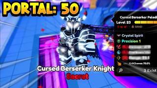 I Completed x50 Portals for CURSED BERSERKER KNIGHT GUTS.. in Anime Defenders (Noob To Pro #1)