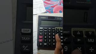 Calculator is showing wrong result? MRC, M+, M-    #casio #calculator #tally