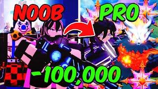 Spending $100,000 Robux Going From Noob To Pro In Anime Defenders [Full Movie]