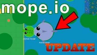 Mope.io NEW ANIMALS OF HUGE OCEAN! SHARK & ALL ANIMALS