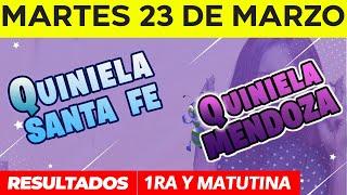 Quinielas Primera y matutina de Santa Fe y Mendoza Martes 23 de Marzo