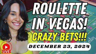 CRAZY BETS ON ROULETTE IN LAS VEGAS! WITH SIDE BETS! TAKE TWO!  December 23, 2024