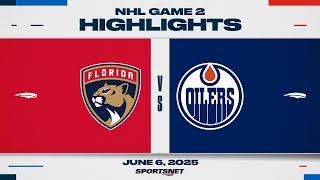 NHL Game 2 Highlights | Panthers vs. Oilers - June 6, 2025