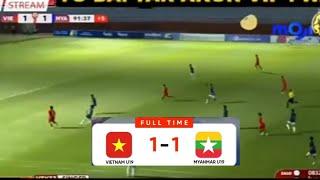 Highlight: Vietnam U19 vs Myanmar U19 1-1, Asean U-19 Championship 2024