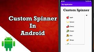 Custom Spinner in android studio