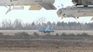 Российские Су-27 перебазированы на аэродром Бобруйск (Russian Su-27 Relocated to Bobruysk Airfield)