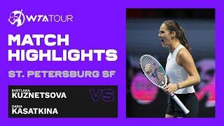 Svetlana Kuznetsova vs. Daria Kasatkina | 2021 St. Petersburg Semifinals | WTA Match Highlights