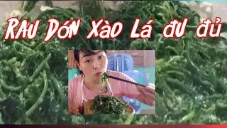 Rau dớn xào lá đu đủ