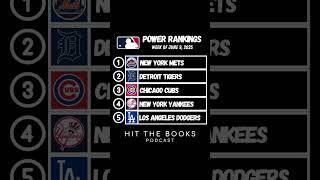 Power Rankings in the MLB for the week of 6/9/2025!️