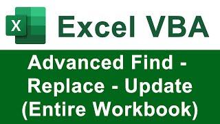 Advanced Find, Replace or Update in VBA & Macros for Excel