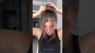 kolay dağınık topuz yapımı#hairstyle #beauty