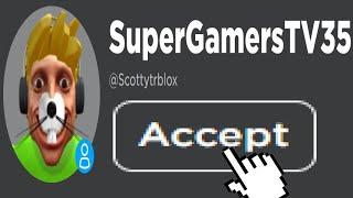 HOW TO FRIEND SUPERGAMERSTV35 ON ROBLOX (GIVEAWAY)