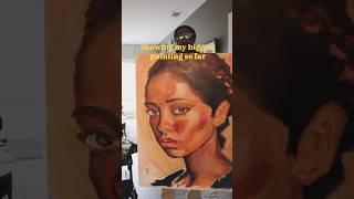 First big painting  #art #portrait #oilpainting #portraitart #oilportrait #drawing
