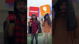 Zomato vs Swiggy  Baarish mein kaun pehle aata hai  #techplusgadgets #zomato #swiggy #shorts