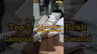 Top 5 most difficult languages in the world  #top #language #viral #shorts