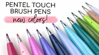 NEW COLORS! Pentel Fude Touch Brush Sign Pen Review